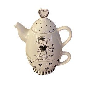 🥳 5/$35!! 🥳 Enesco “Children of the light” 3-piece Friendship Teapot and Mug